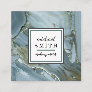 Moderner Minimalistischer Eleganter Marmorbaum Quadratische Visitenkarte