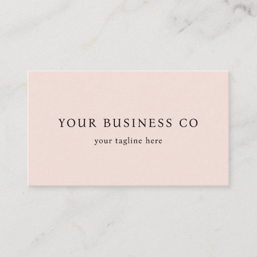 Moderner Minimalistischer, eleganter, rosa QR-Code Visitenkarte (Vorderseite)