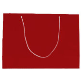 Moderner Minimalistischer Eleganter Roter Happy Ho Große Geschenktüte (Rückseite)