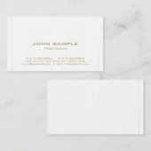 Moderner Minimalistischer eleganter schlichter Visitenkarte (Vorne/Hinten)