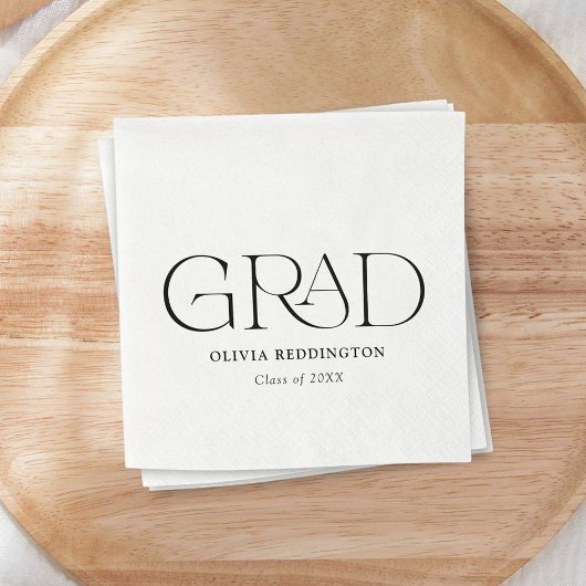 Moderner Minimalistischer Eleganter Typ Abschluss Serviette