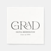 Moderner Minimalistischer Eleganter Typ Abschluss Serviette (Vorderseite)