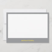 Moderner, minimalistischer, eleganter typografisch mitteilungskarte (Vorderseite)