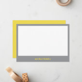 Moderner, minimalistischer, eleganter typografisch mitteilungskarte (Vorderseite/Rückseite Beispiel)