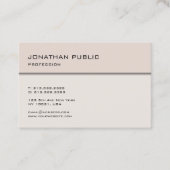 Moderner Minimalistischer eleganter Visitenkarte (Vorderseite)