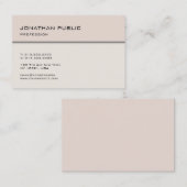 Moderner Minimalistischer eleganter Visitenkarte (Vorne/Hinten)