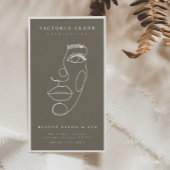 Moderner Minimalistischer Elfenbeinsalon/neutraler Visitenkarte