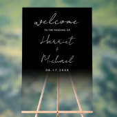 Moderner, Minimalistischer Empfang Acrylschild (Neutral)