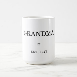 Moderner Minimalistischer Erstmaliger Oma Est. Kaffeetasse