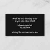 Moderner, Minimalistischer Eye Brow Threading Serv Visitenkarte (Rückseite)