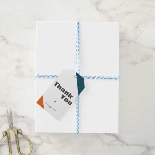 Moderner Minimalistischer Fall Danke, dass Sie die Geschenkanhänger (Mit Garn)