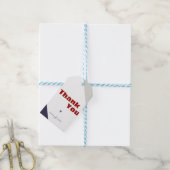 Moderner Minimalistischer Fall Danke, dass Sie die Geschenkanhänger (Mit Garn)