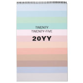 Moderner Minimalistischer Farbkalender Kalender (Titelbild)