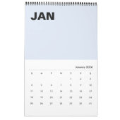 Moderner Minimalistischer Farbkalender Kalender (Jan 2026)