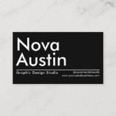 Moderner Minimalistischer, feiner Grafikdesigner Visitenkarte (Vorderseite)