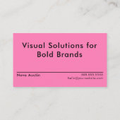 Moderner Minimalistischer, feiner Grafikdesigner Visitenkarte (Rückseite)