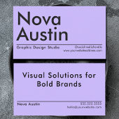 Moderner Minimalistischer, feiner Grafikdesigner Visitenkarte