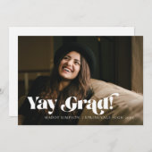 Moderner Minimalistischer Foto Abschluss Ankündigung (Vorne/Hinten)