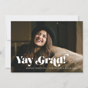 Moderner Minimalistischer Foto Abschluss Ankündigung