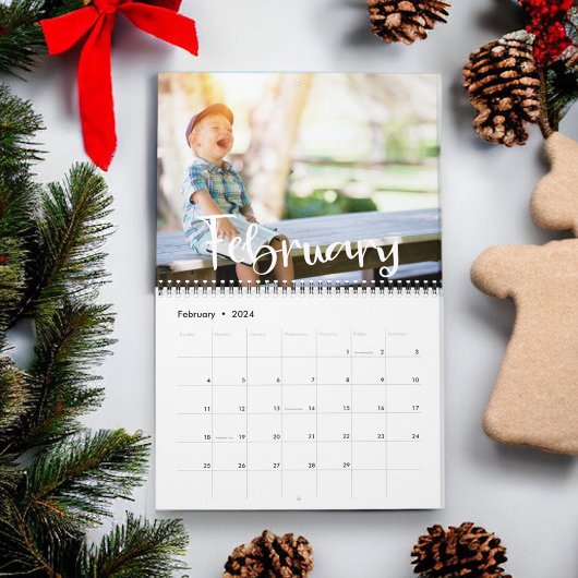 Moderner Minimalistischer Foto Kalender