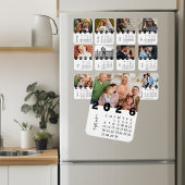 Moderner Minimalistischer Foto-Kalender im Septemb Magnet
