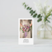 Moderner Minimalistischer Fotograf Visitenkarte (Stehend Vorderseite)