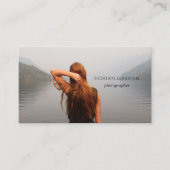 Moderner Minimalistischer Fotograf Visitenkarte (Vorderseite)