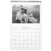 Moderner minimalistischer Fotokalender 2026 Kalender (Mär 2027)