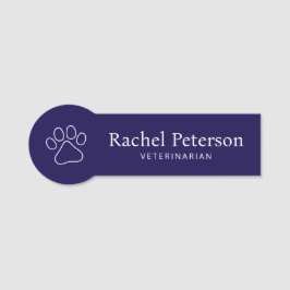 Moderner Minimalistischer Frachtführerhof Namensschild