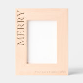 Moderner Minimalistischer Frost, Weihnachtslaserdr Geätzte Rahmen (Vorderseite)