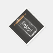 Moderner minimalistischer Genuss Serviette (Ecke)
