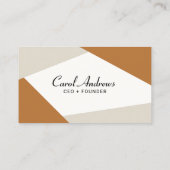 Moderner Minimalistischer geometrischer Formen QR- Visitenkarte (Rückseite)