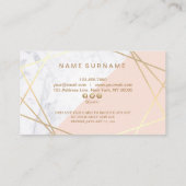 Moderner Minimalistischer geometrischer Visitenkarte (Rückseite)