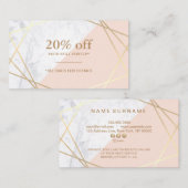 Moderner Minimalistischer geometrischer Visitenkarte (Vorne/Hinten)