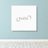 Moderner Minimalistischer Glaube Leinwanddruck (Insitu (Holzboden))