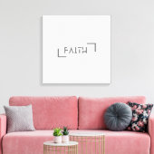 Moderner Minimalistischer Glaube Leinwanddruck (Insitu (Wohnzimmer))