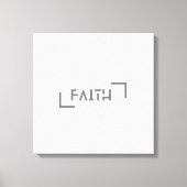Moderner Minimalistischer Glaube Leinwanddruck (Vorderseite)