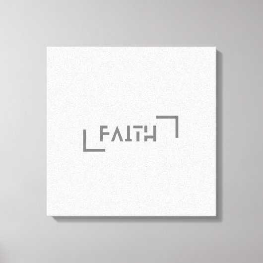 Moderner Minimalistischer Glaube Leinwanddruck (Vorderseite)