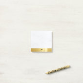 Moderner Minimalistischer Goldmarmor-elegante Post-it Klebezettel (Auf Schreibtisch)