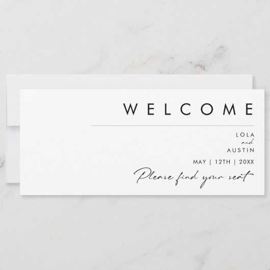 Moderner Minimalistischer Hangcharter (Rückseite)