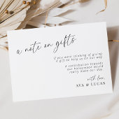 Moderner Minimalistischer Hinweis auf Honeymoon-Sp Begleitkarte