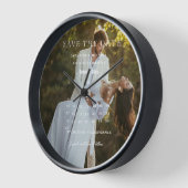 Moderner Minimalistischer Hochzeitkalender Save th Uhr (Winkel)