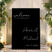 Moderner Minimalistischer Hochzeitsempfang Acrylschild