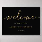 Moderner Minimalistischer Hochzeitsempfang Foliendrucke (Vorderseite)