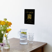 Moderner Minimalistischer Hochzeitsfonds QR-Code Foliendrucke (Ablage(Küche))