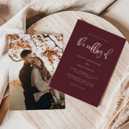 Moderner Minimalistischer Hochzeitsmarkt Einladung