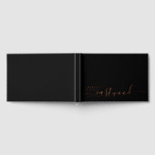 Moderner Minimalistischer Hochzeitstiefel Gästebuch (Voll)