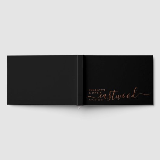 Moderner Minimalistischer Hochzeitstiefel Gästebuch (Voll)