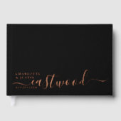 Moderner Minimalistischer Hochzeitstiefel Gästebuch (Vorderseite)