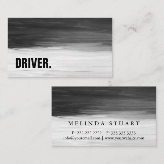 Moderner Minimalistischer Holzbrettantrieb Berufli Visitenkarte (Vorne/Hinten)